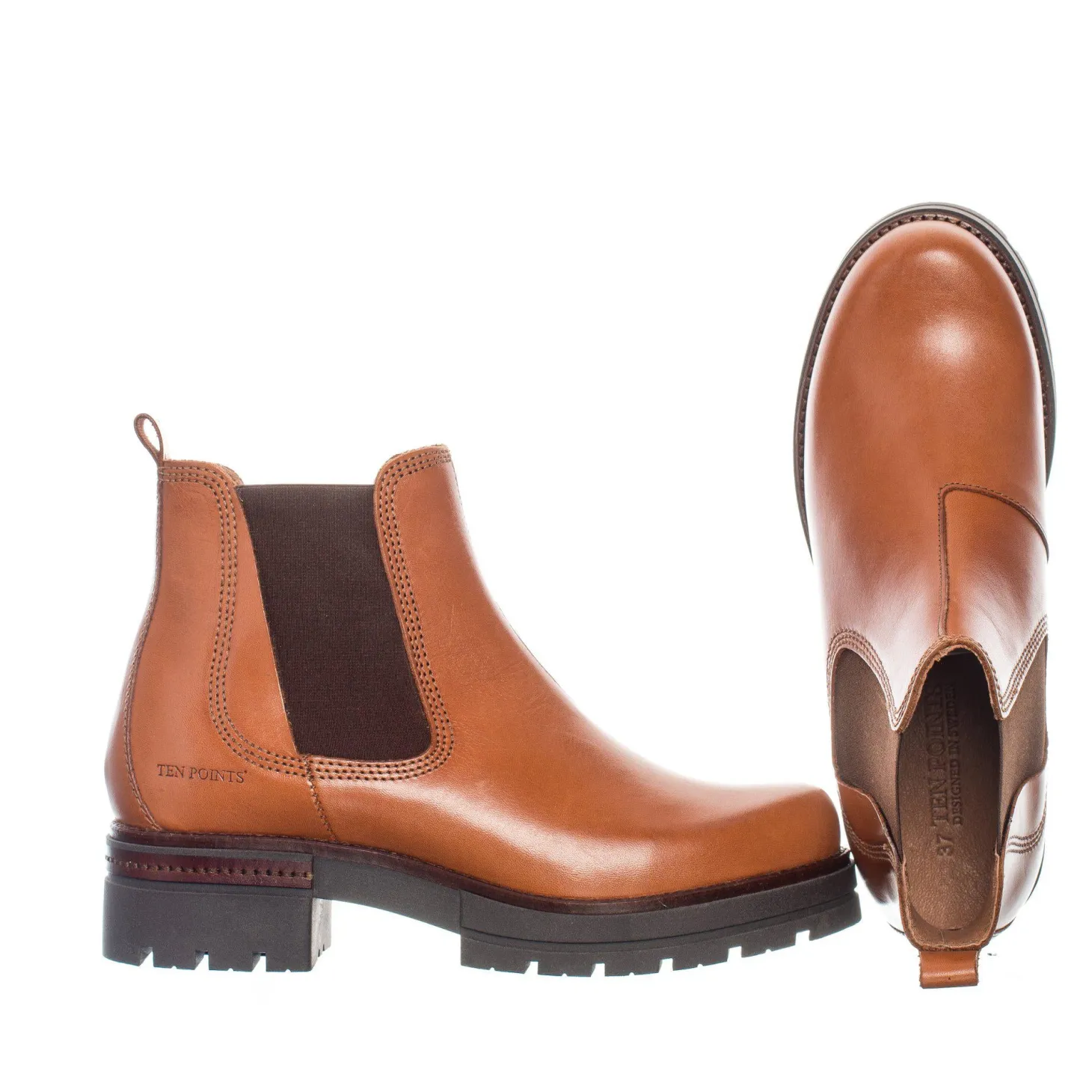Alice Chelsea boots — Cognac