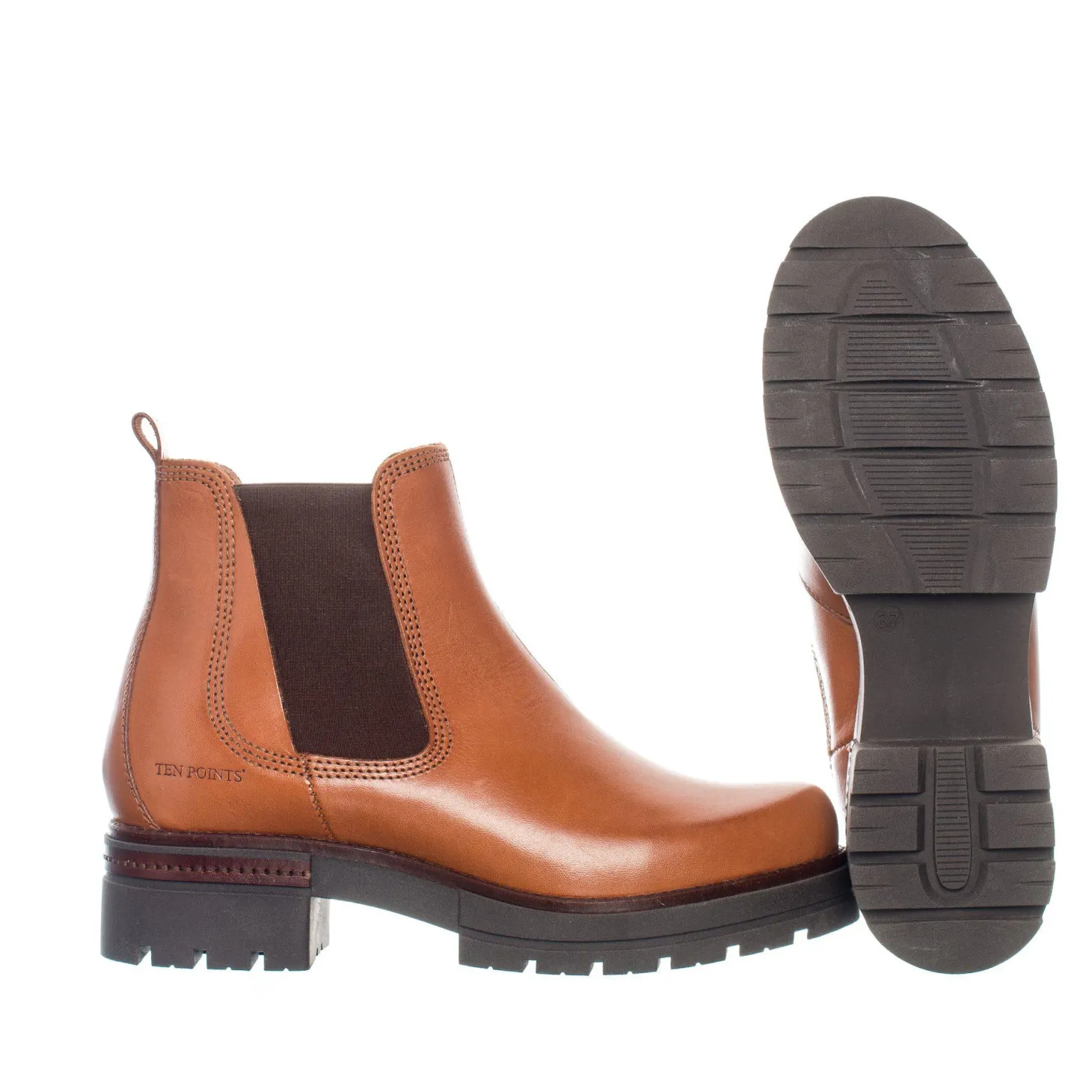 Alice Chelsea boots — Cognac