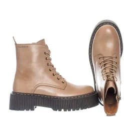 Alina Laced boots — Taupe