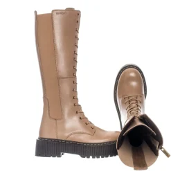 Alina Tall shaft boots — Taupe