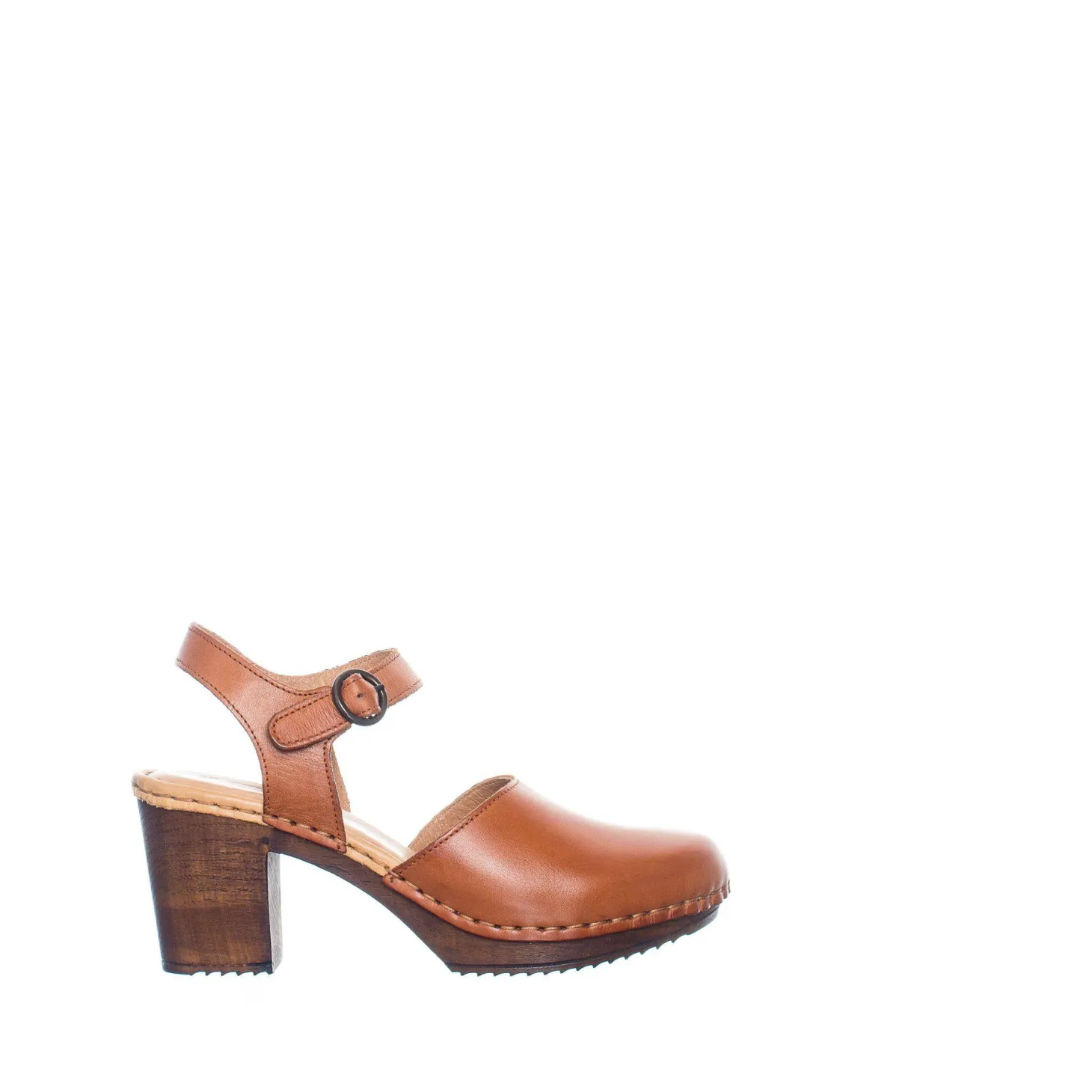 Amelia Clogs — Cognac