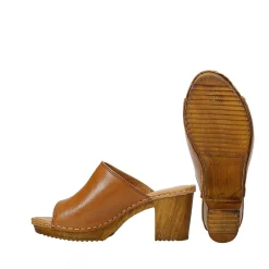 Amelia Clogs — Cognac