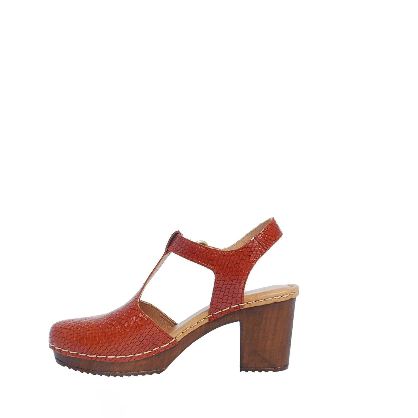 Amelia Clogs — Cognac