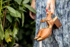 Amelia Clogs — Cognac