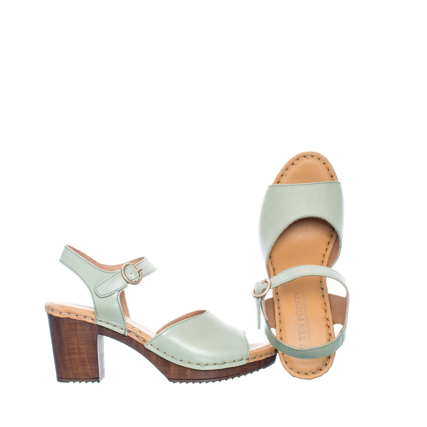 Amelia Clogs — Mint green
