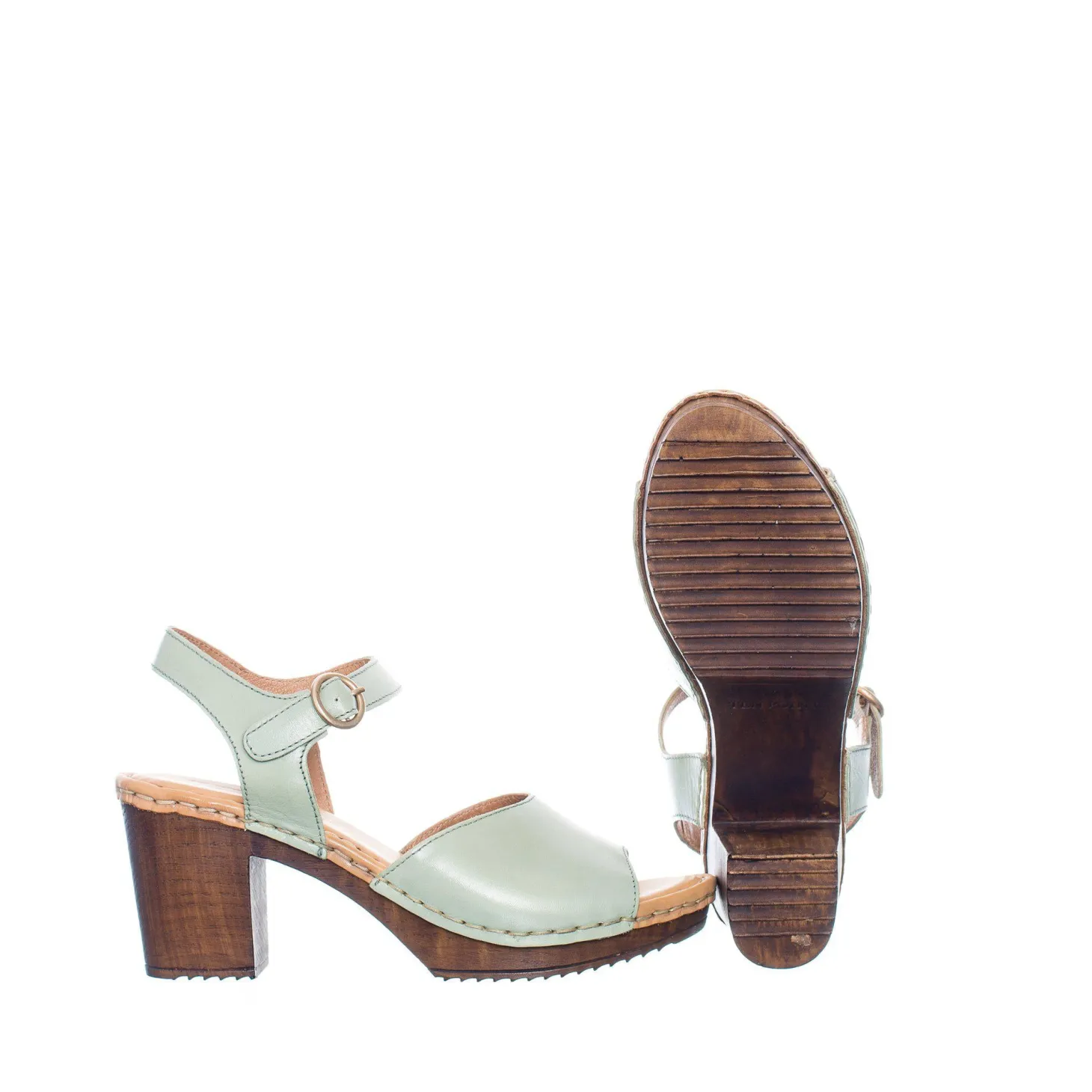 Amelia Clogs — Mint green