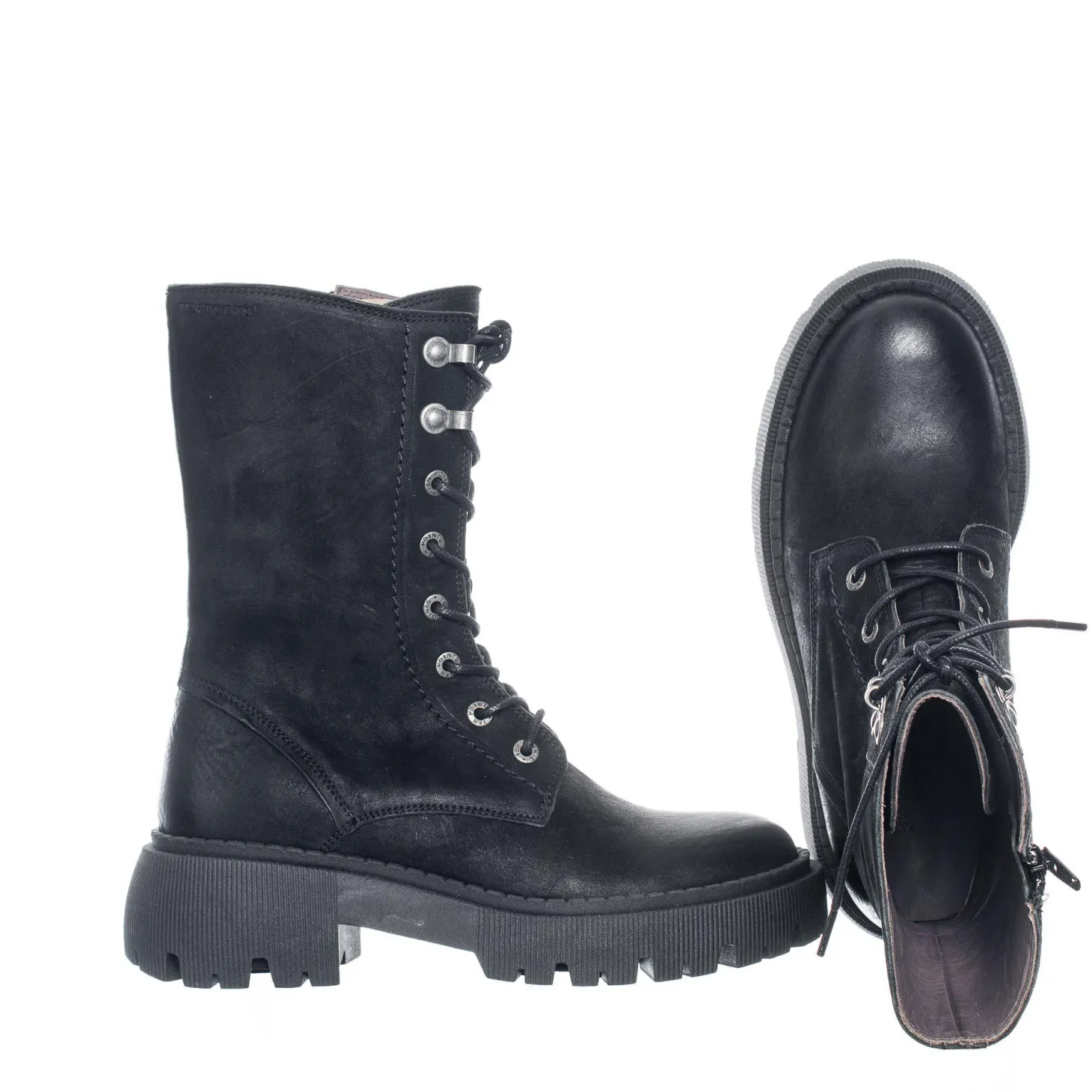 Aretha Laced boots — Black