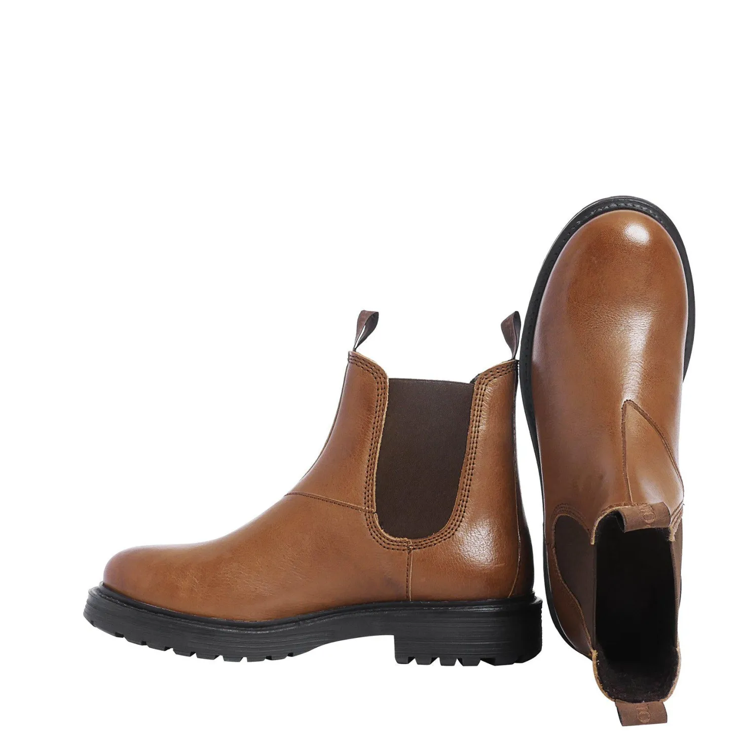 Berit Chelsea boots — Cognac