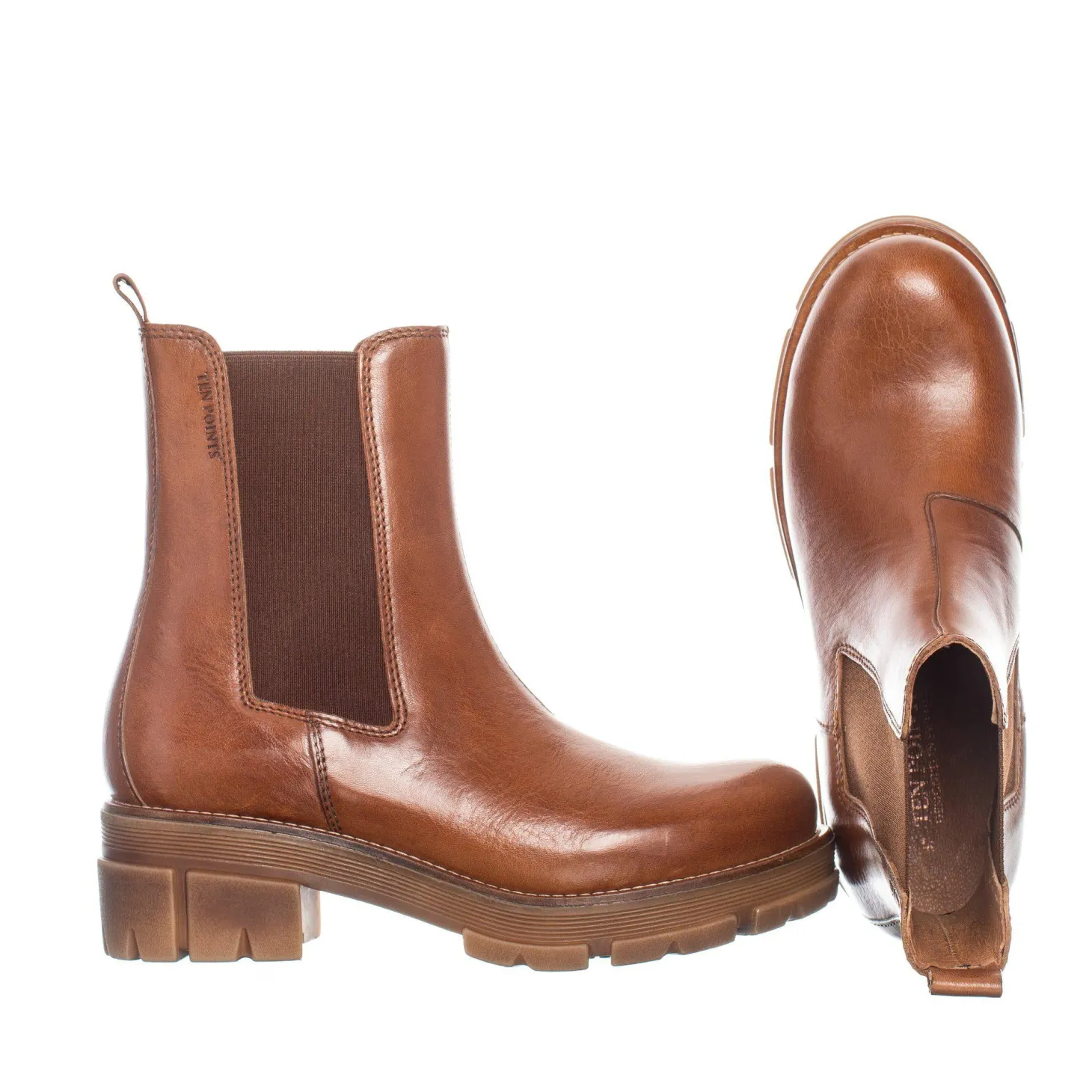 Cecilia Chelsea boots — Cognac