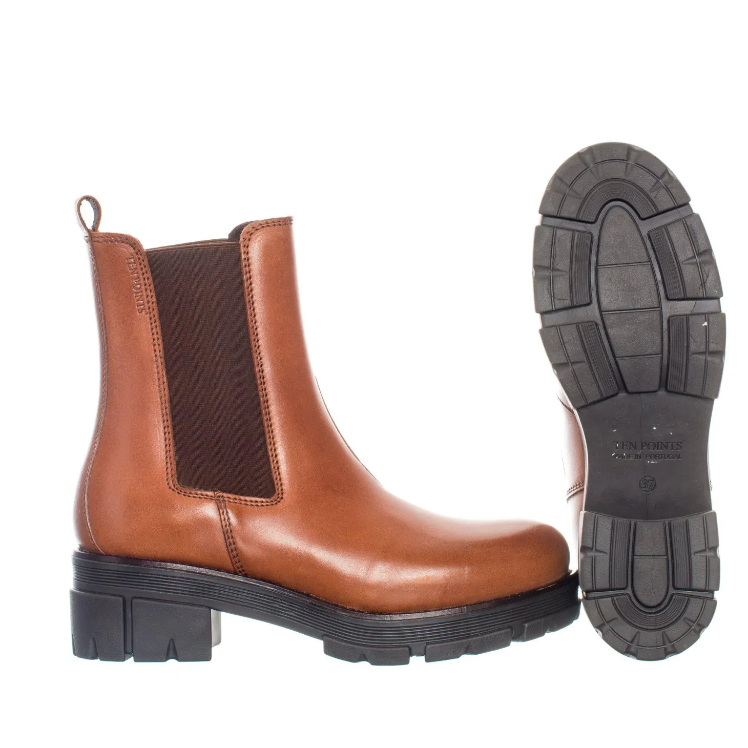 Cecilia Chelsea boots — Cognac