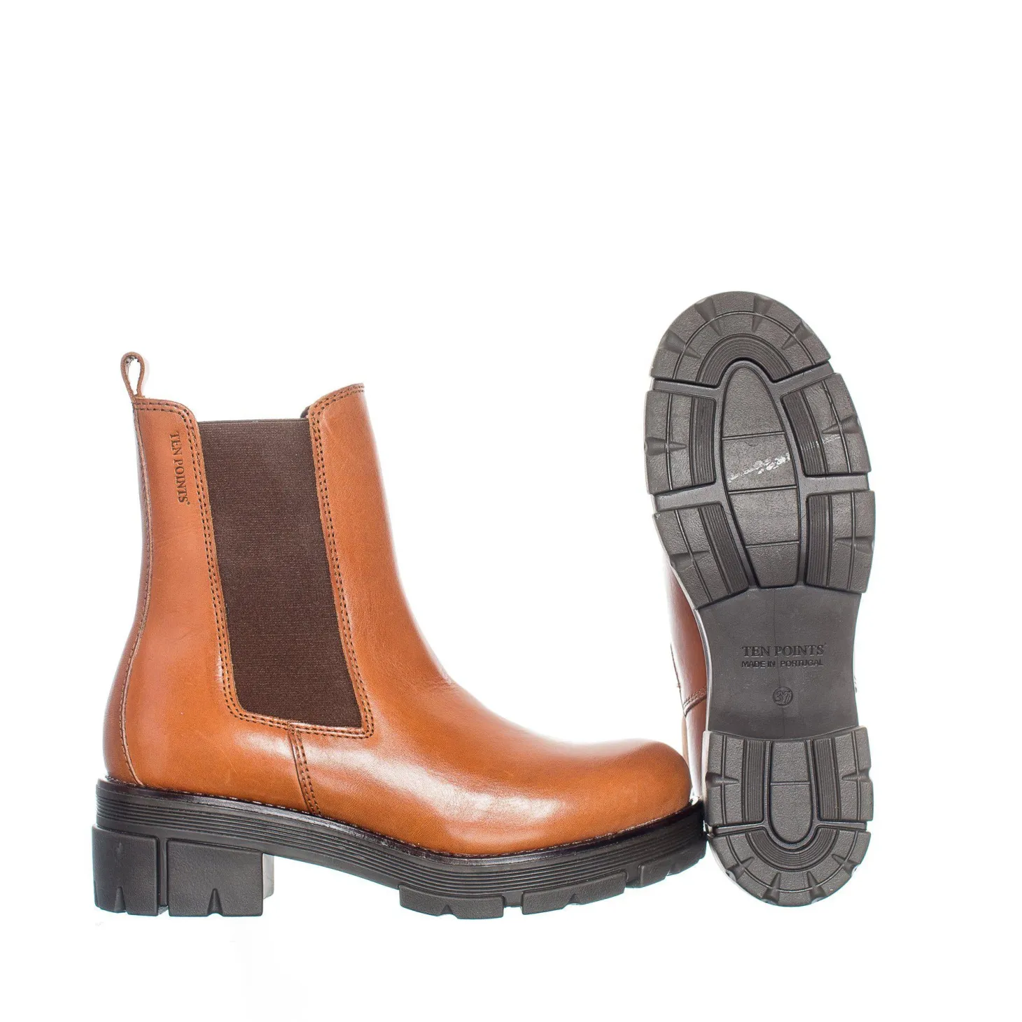 Cecilia Chelsea boots — Cognac