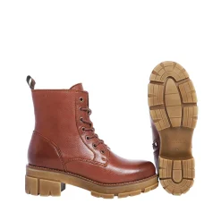 Cecilia Laced boots — Nutbrown