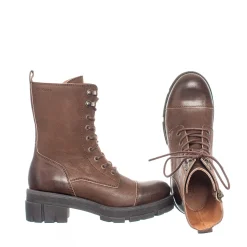 Cecilia Laced boots — Nutbrown