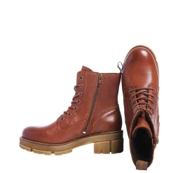 Cecilia Laced boots — Nutbrown