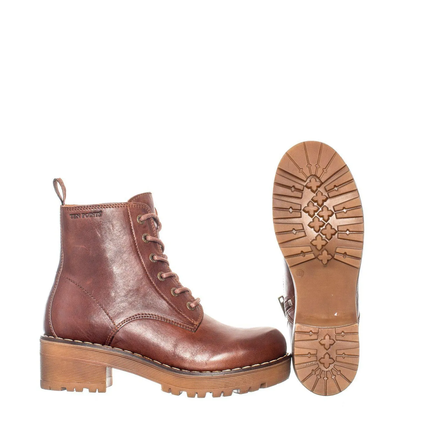 Clarisse Laced boots — Chocolate
