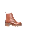 Clarisse Laced boots — Cognac