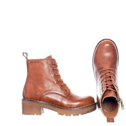 Clarisse Laced boots — Cognac
