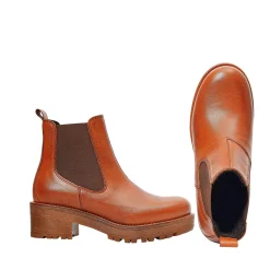 Clarisse Warm boots — Cognac