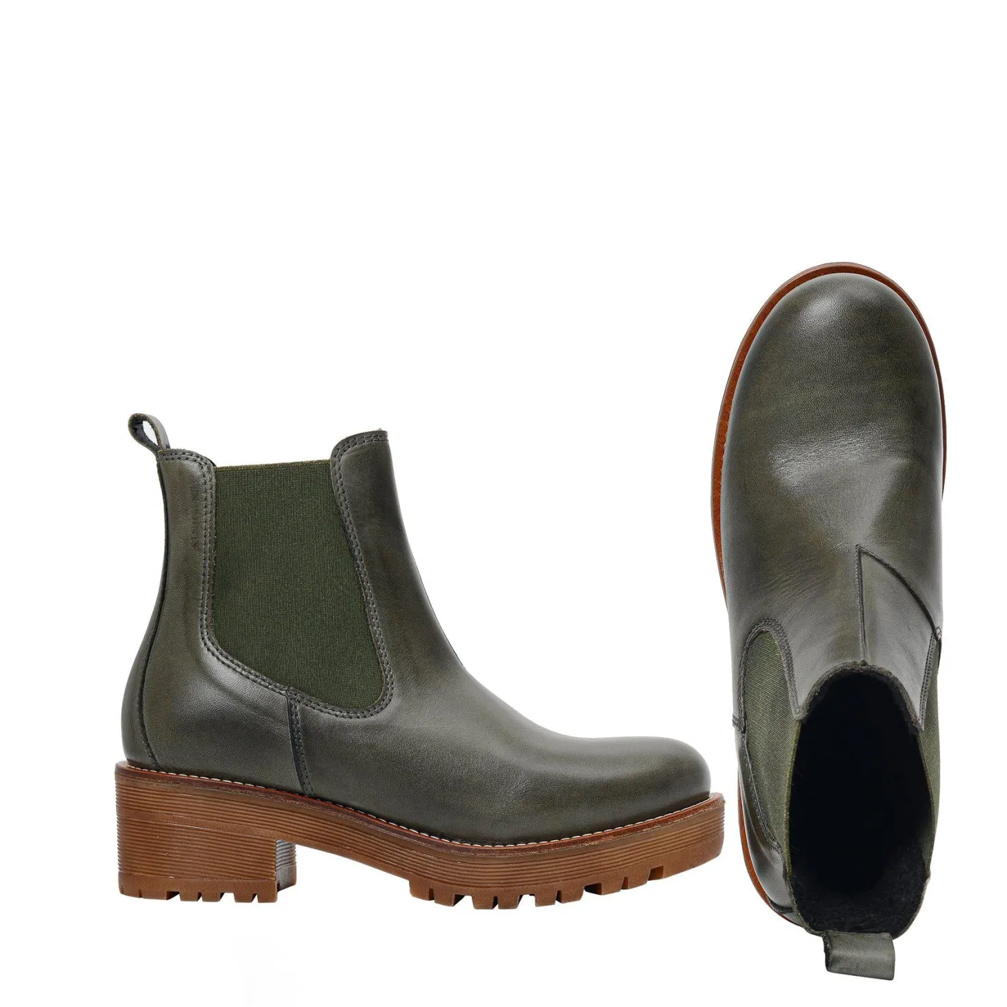 Clarisse Warm boots — Khaki
