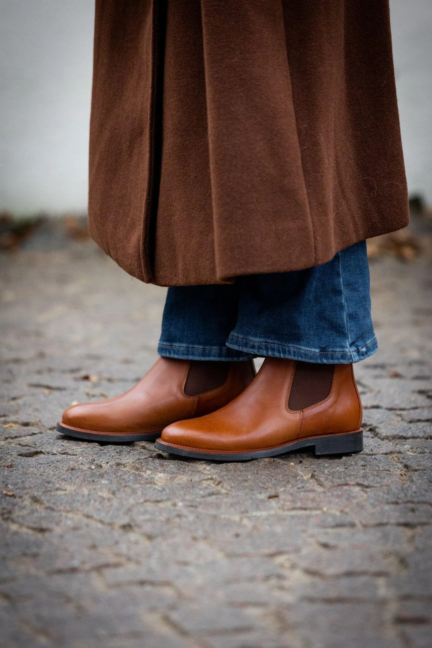 Daisy Chelsea boots — Cognac