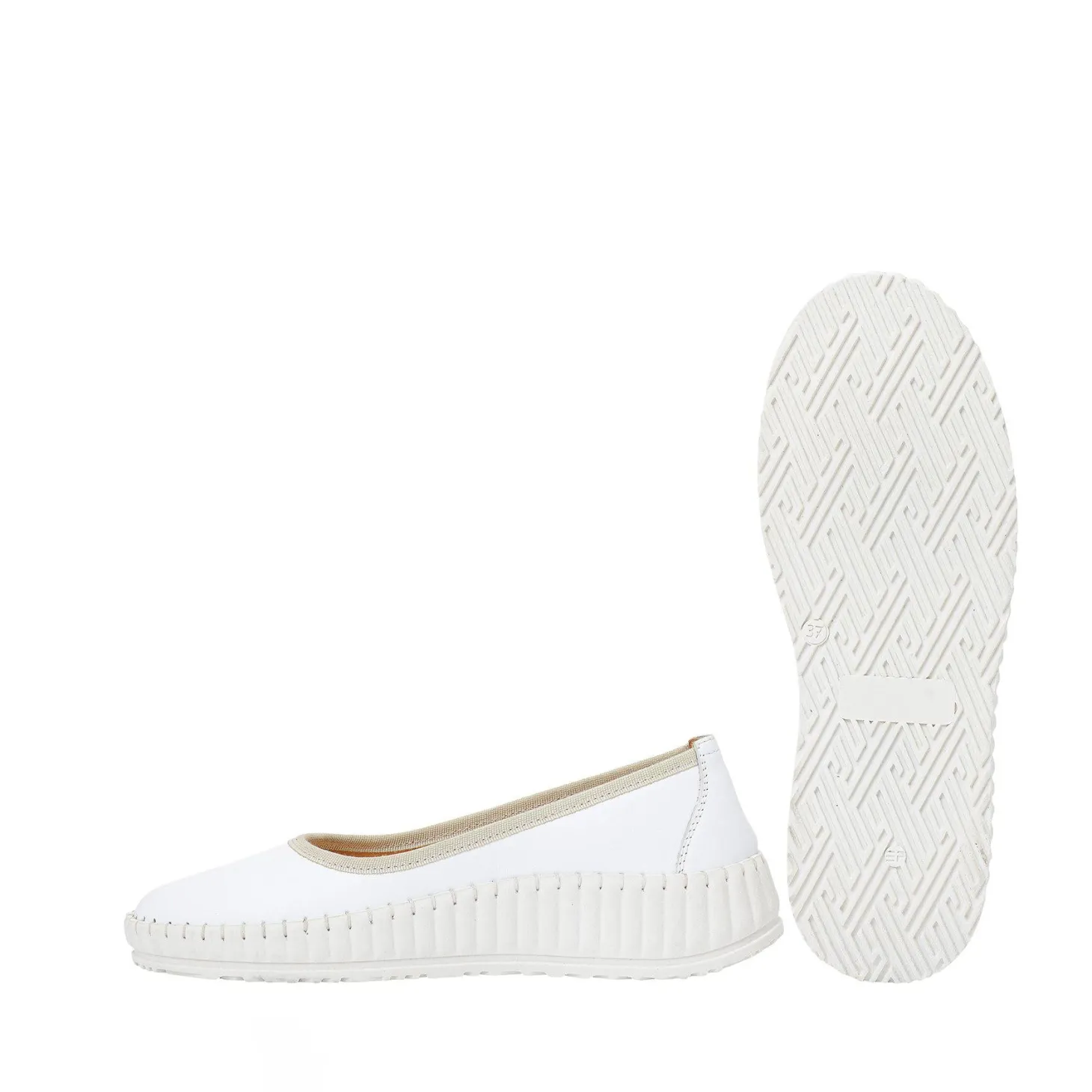 Ebba Ballerina — White