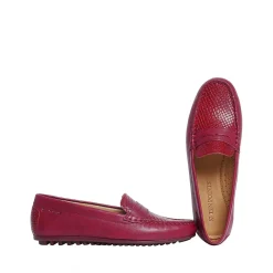 Indy Loafers — Ruby red