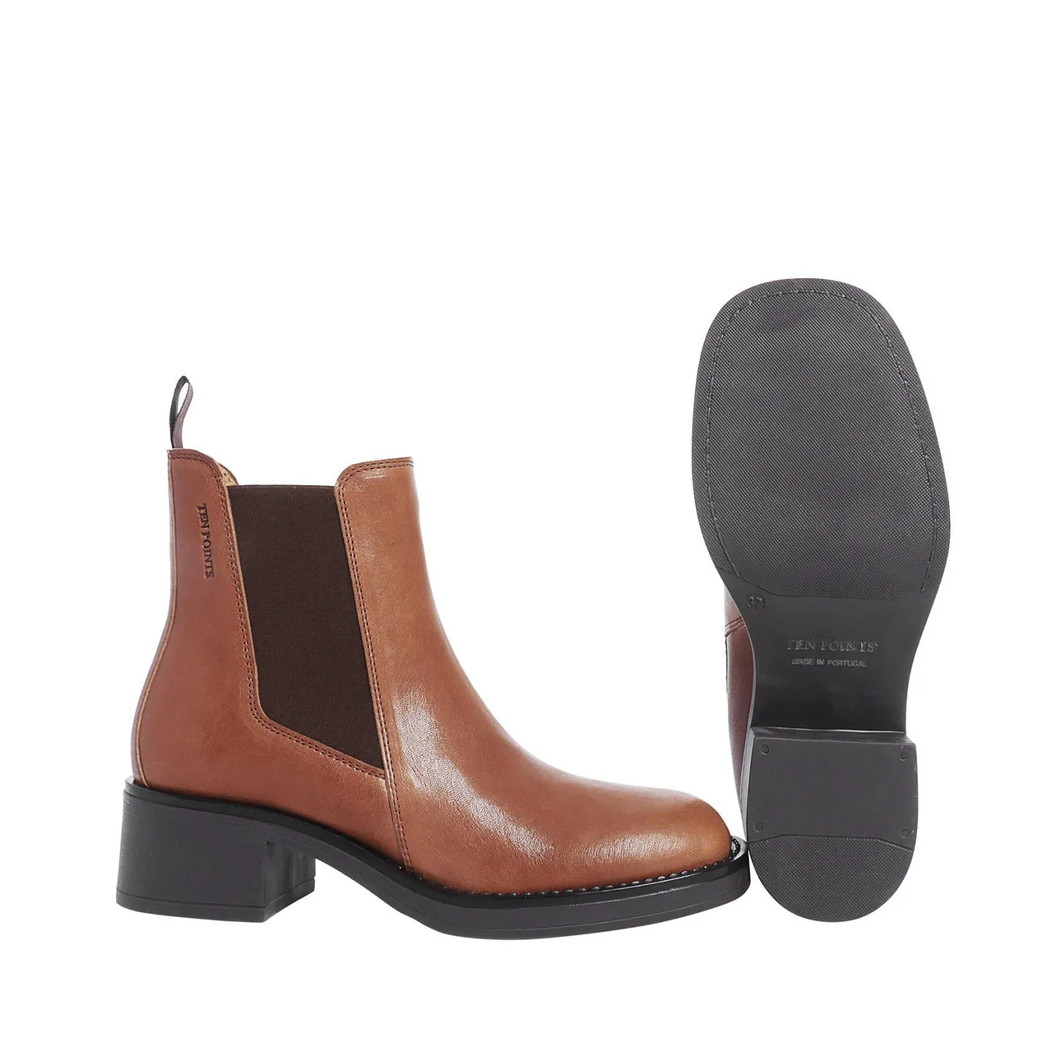 Ingrid Chelsea boots — Cognac