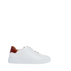 Isolde Sneakers — White/Cognac