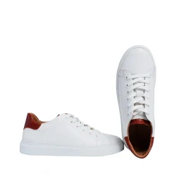 Isolde Sneakers — White/Cognac