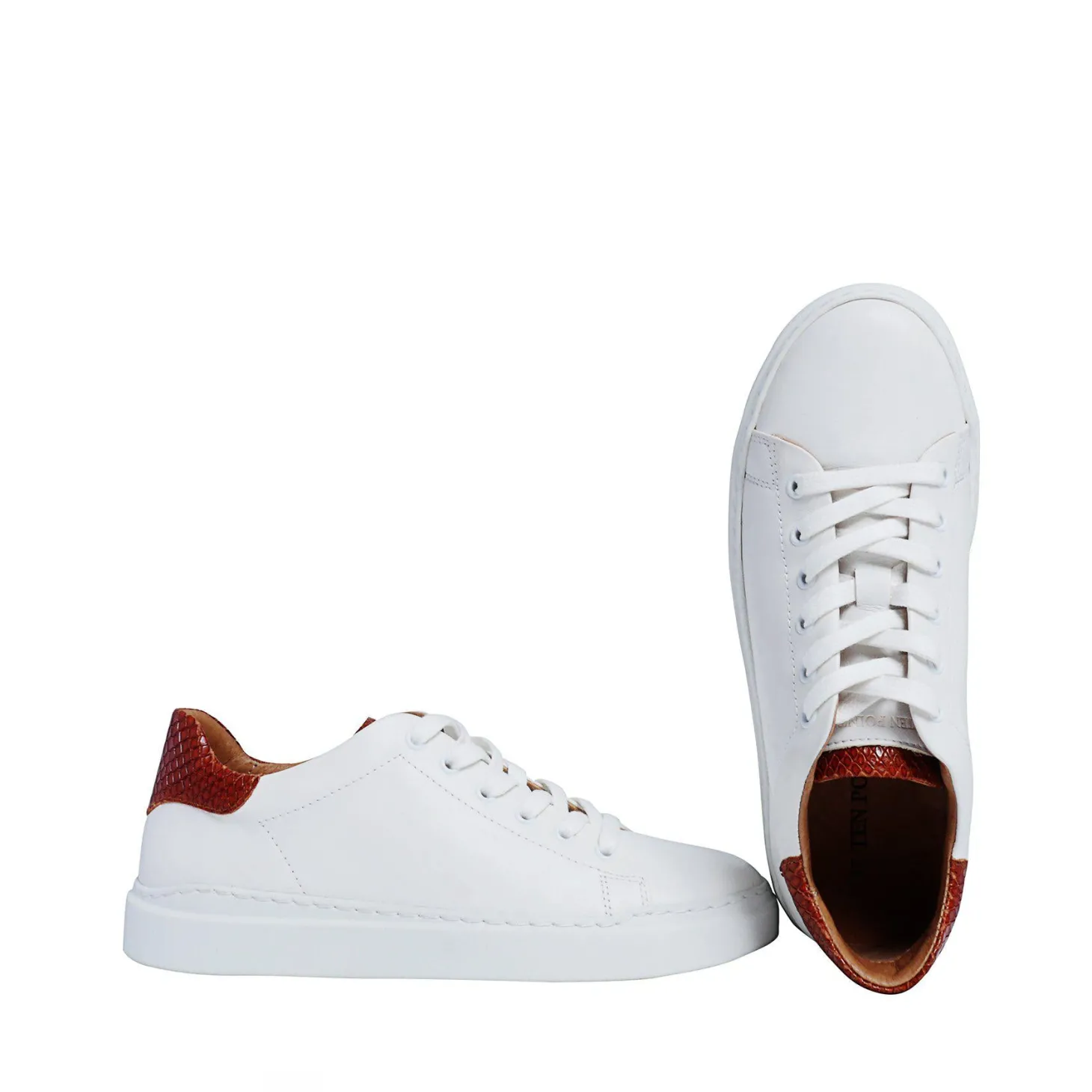 Isolde Sneakers — White/Cognac