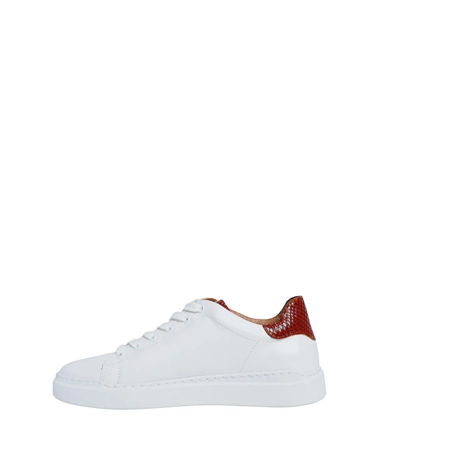 Isolde Sneakers — White/Cognac