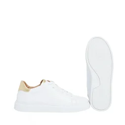 Isolde Sneakers — White/gold