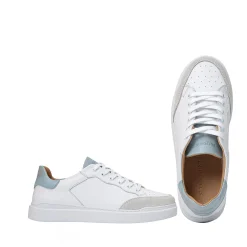 Isolde Sneakers — White/Lightblue