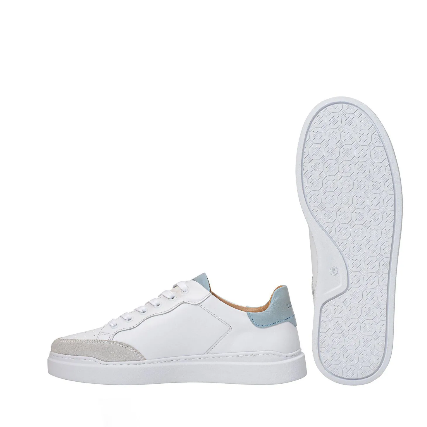 Isolde Sneakers — White/Lightblue
