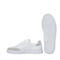 Isolde Sneakers — White/Silver