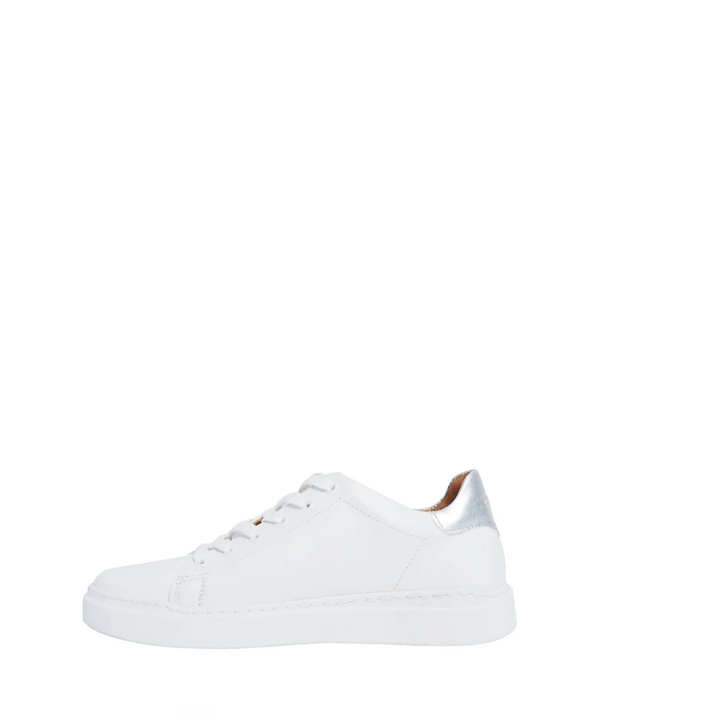 Isolde Sneakers — White/Silver