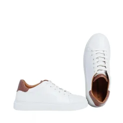 Isolde Sneakers — White/Taupe