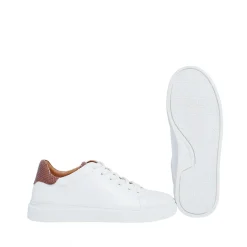 Isolde Sneakers — White/Taupe