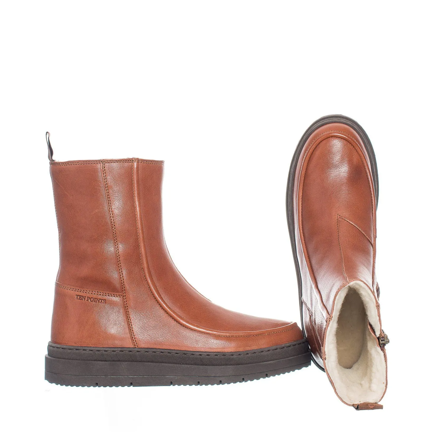 Larina Warm boots — Roasted brown