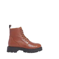 Mimmi Laced boots — Nutbrown