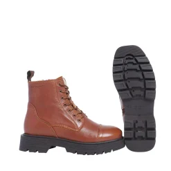 Mimmi Laced boots — Nutbrown