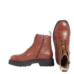 Mimmi Laced boots — Nutbrown