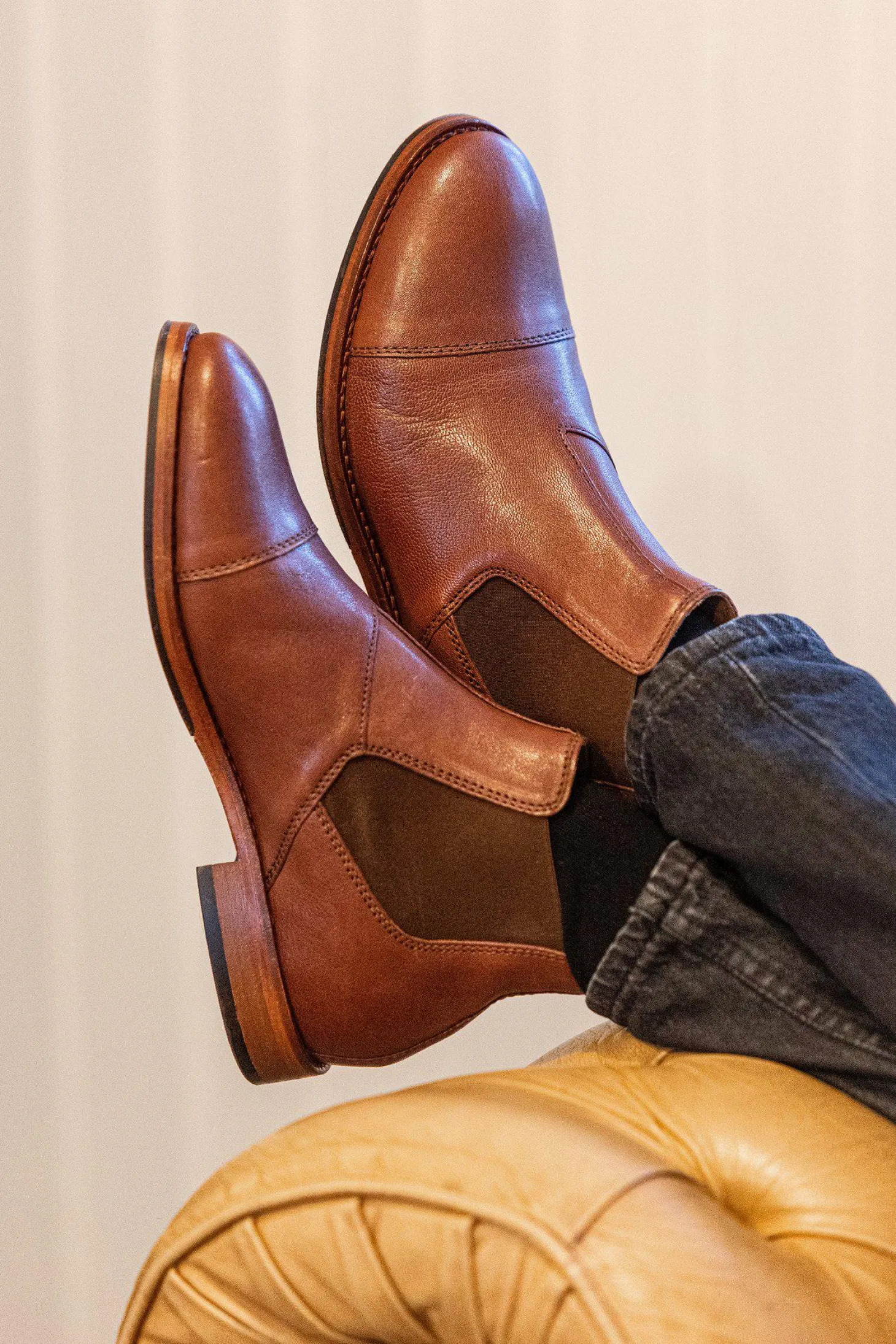 New Mercury Chelsea boots — Roasted brown