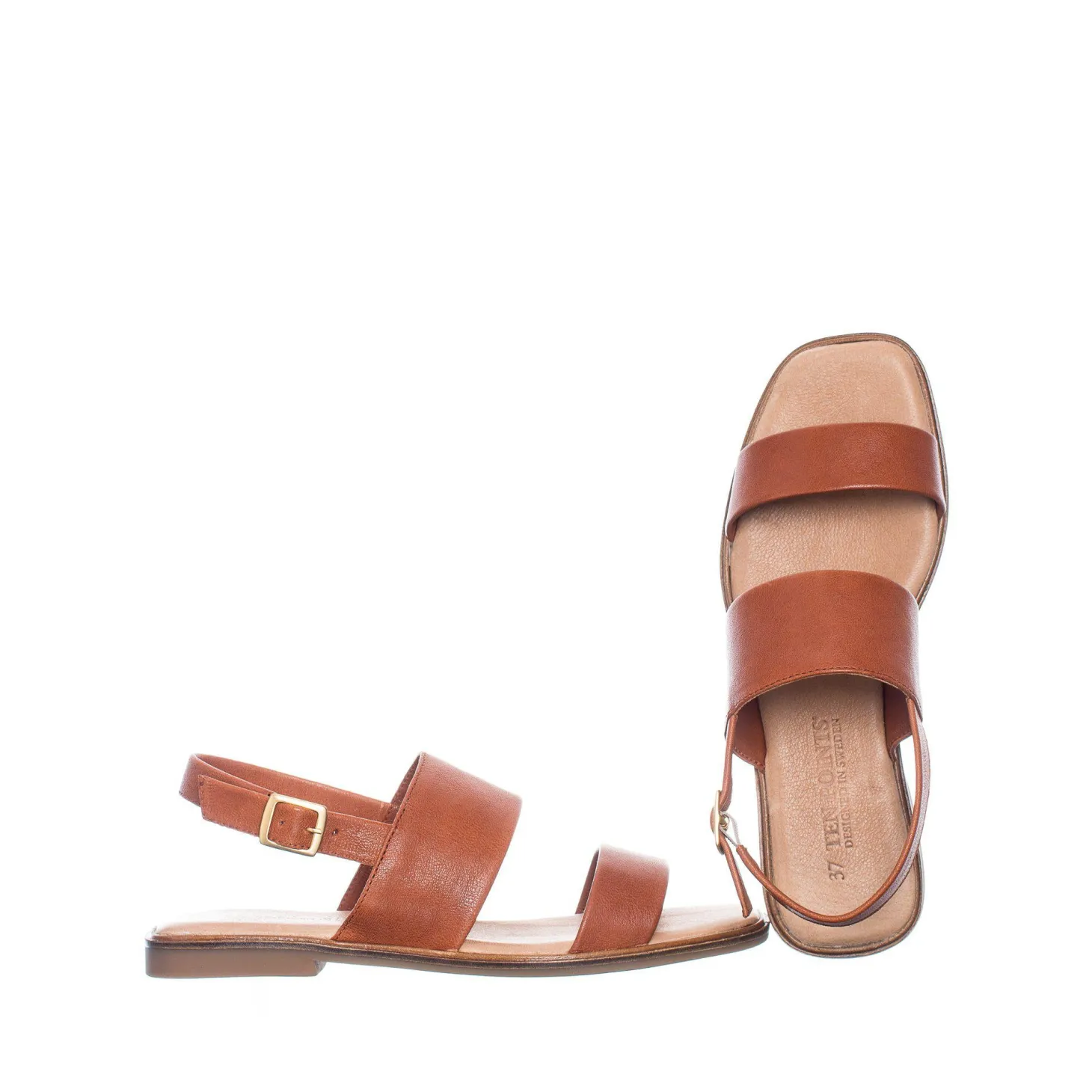 Olivia Sandals — Cognac