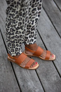 Olivia Sandals — Cognac