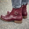 Pandora Ankle boots — Dark red