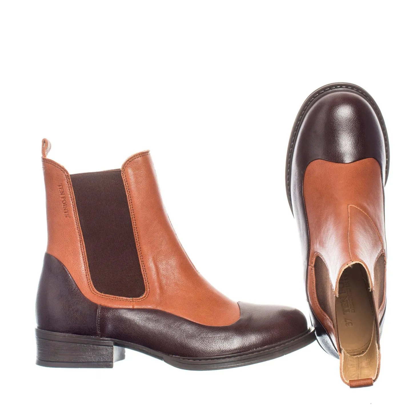 Pandora Chelsea boots — Cognac