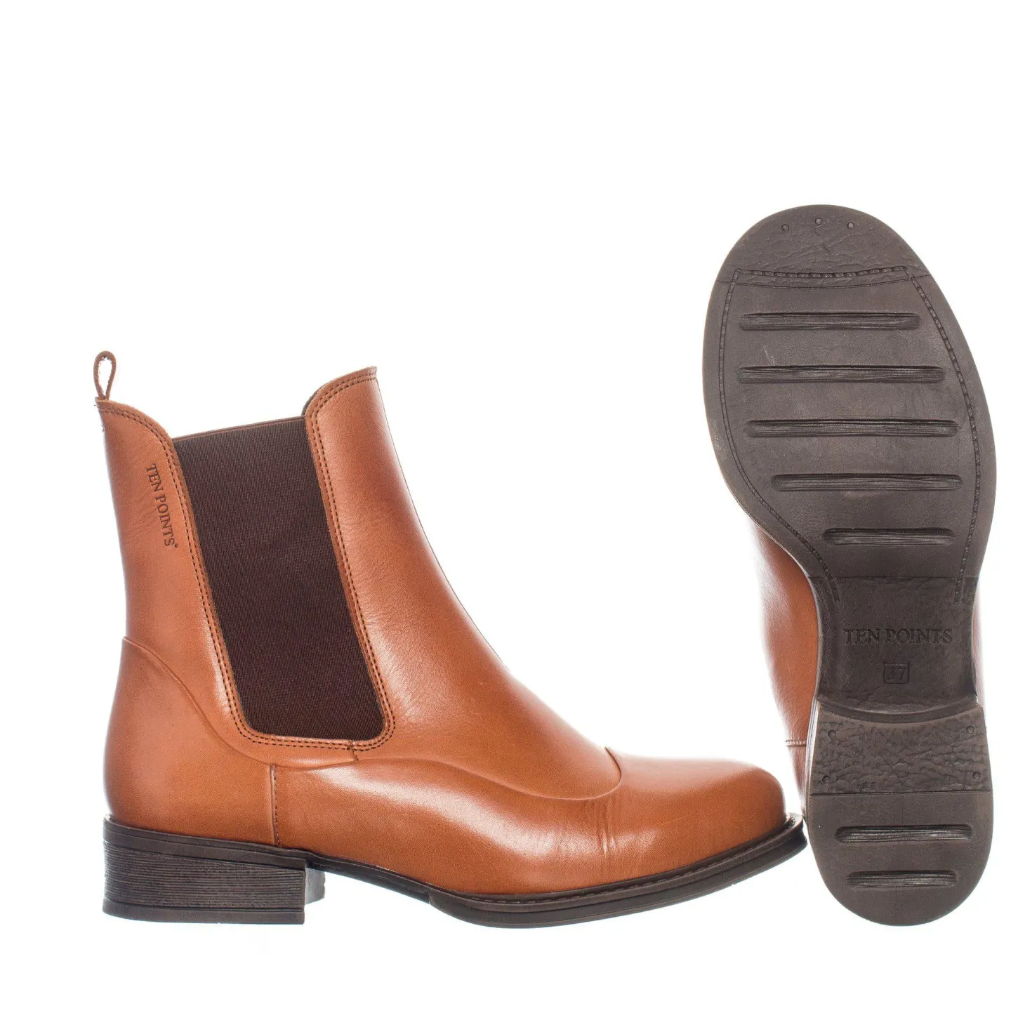 Pandora Chelsea boots — Cognac
