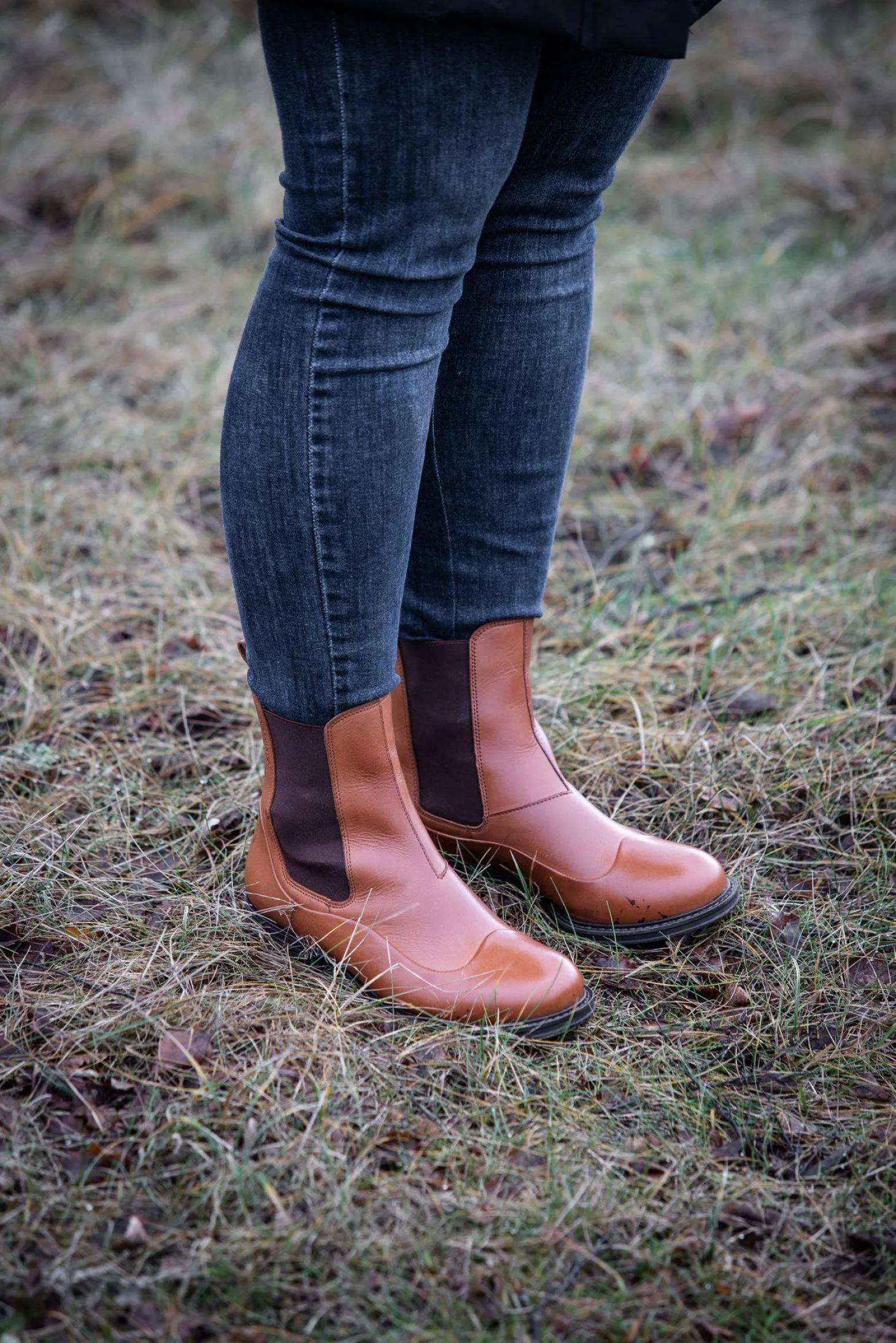Pandora Chelsea boots — Cognac