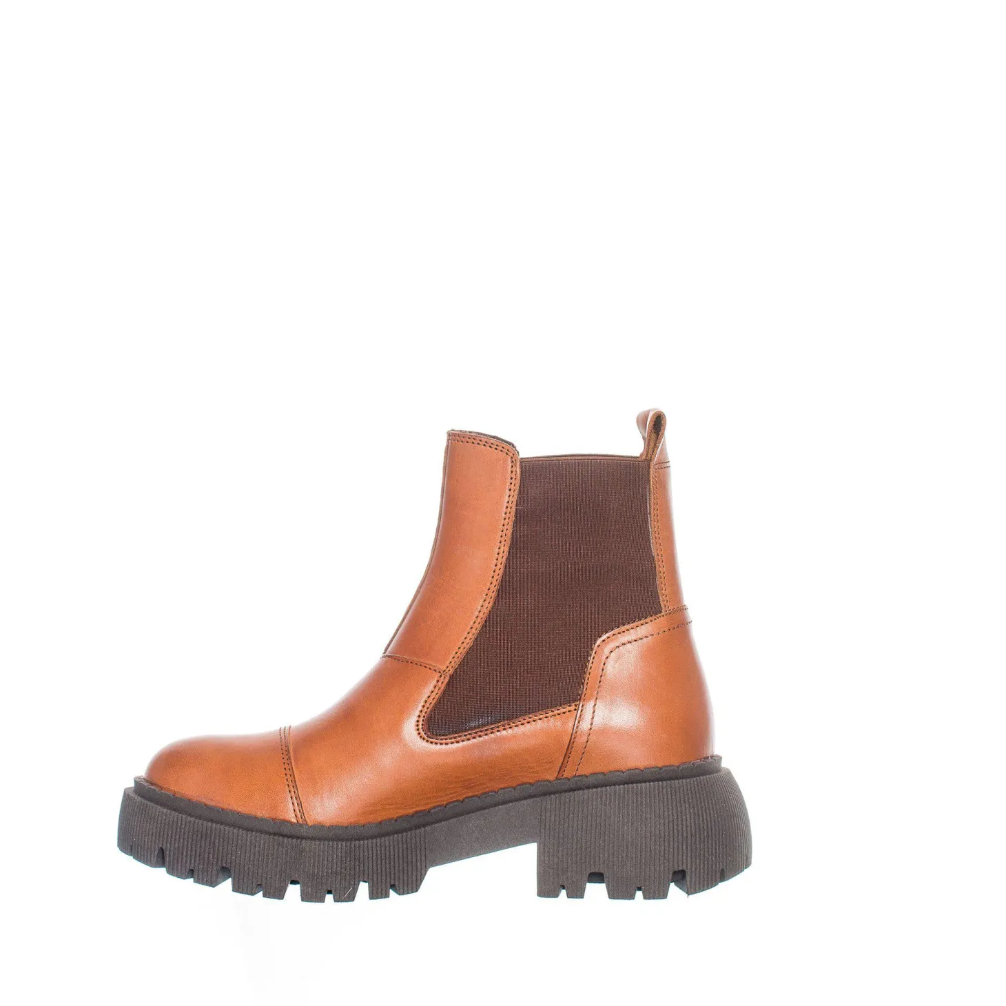 Pandora Chunky Chelsea boots — Cognac